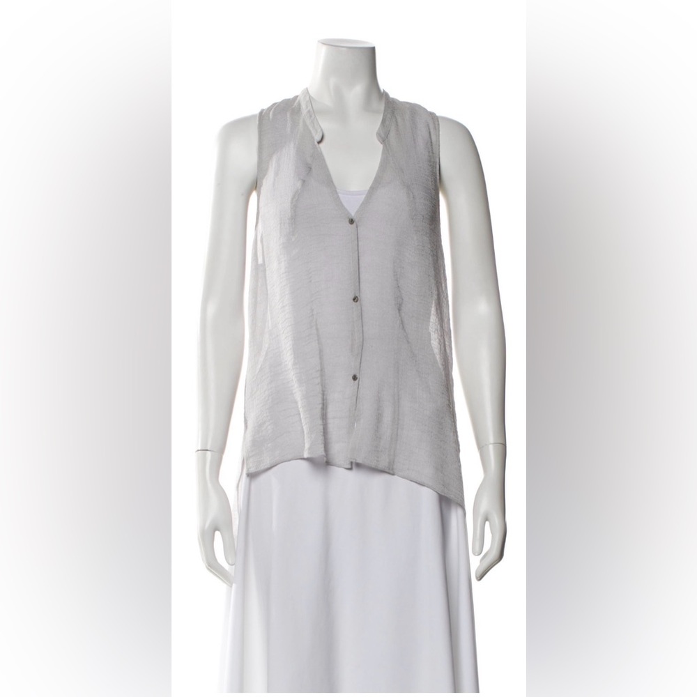 Helmut Lang V-neck sleeveless blouse size small